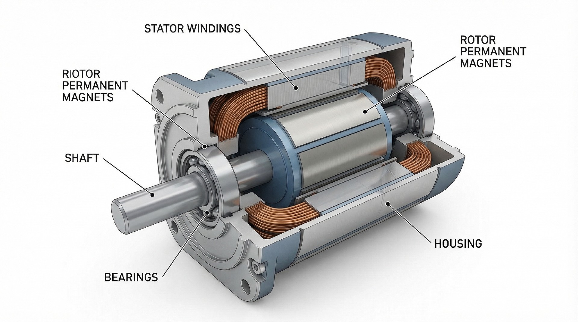 3 phase brushless DC motor